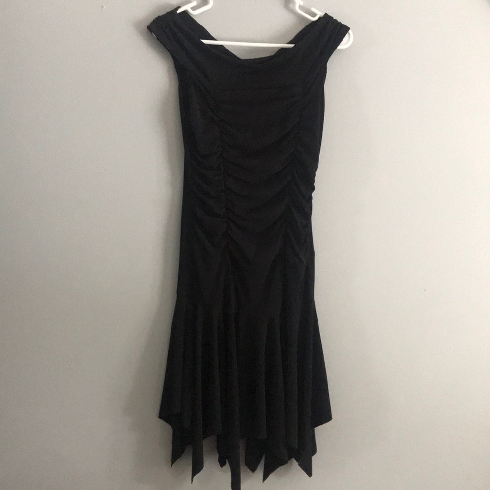Over the shoulder formal dress.